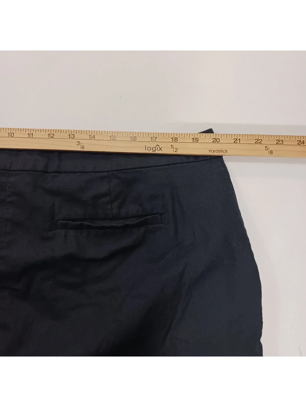 Banana Republic 491832-00 Women's Black Side Buttons Shorts Size 18 (40×4)